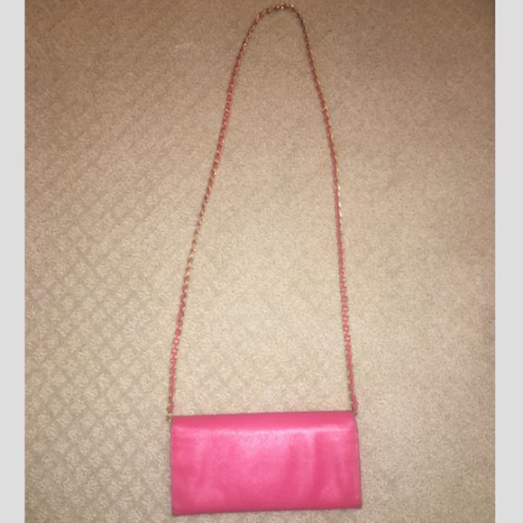 Pink Prada Saffiano Wallet on Chain - Picture 5 of 8